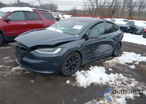 2023 Tesla Model X Dual Motor All-Wheel Drive/Standard Range from USA, damaged, VIN 7SAXCDE59PF381086